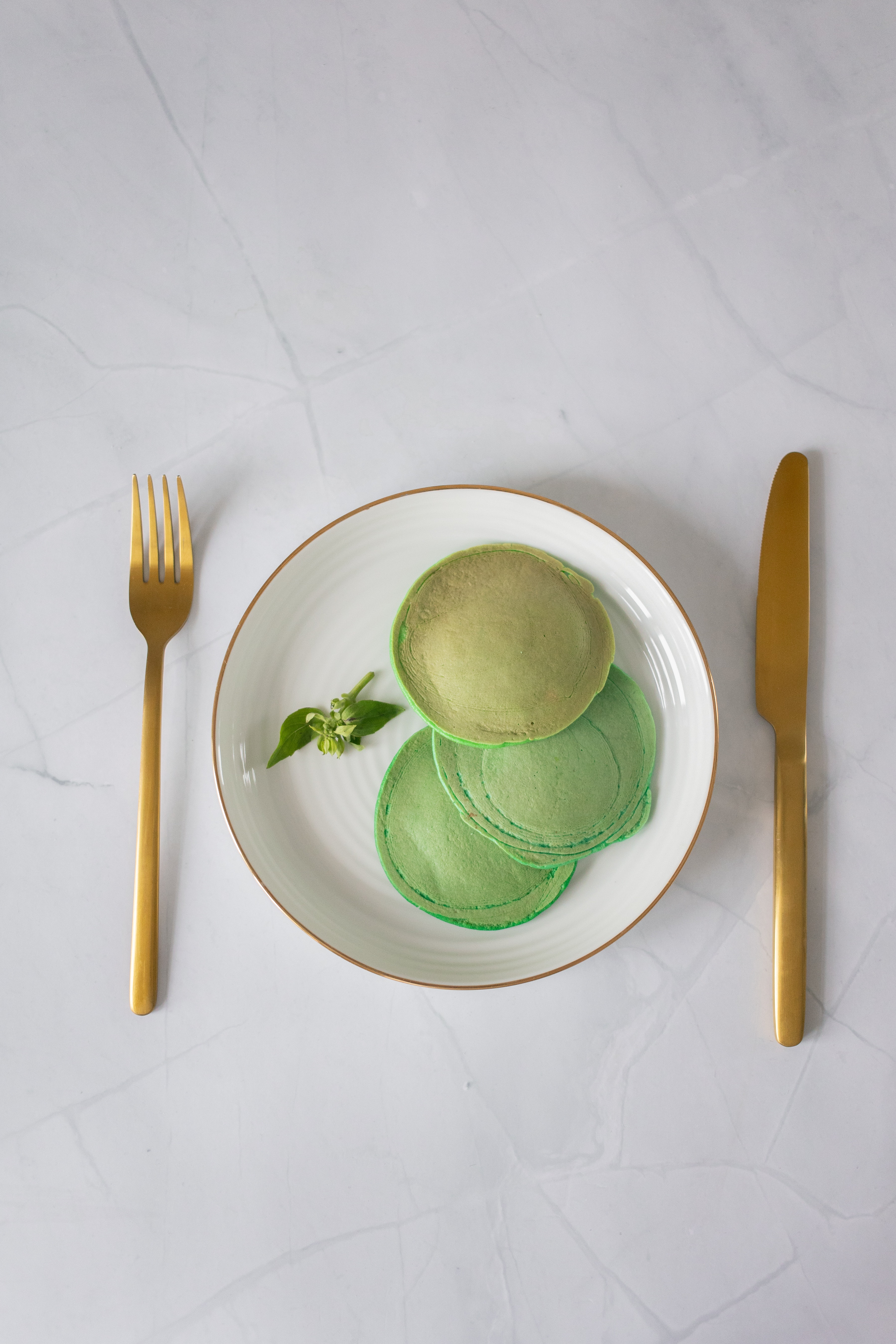 Banana and spinach pancakes